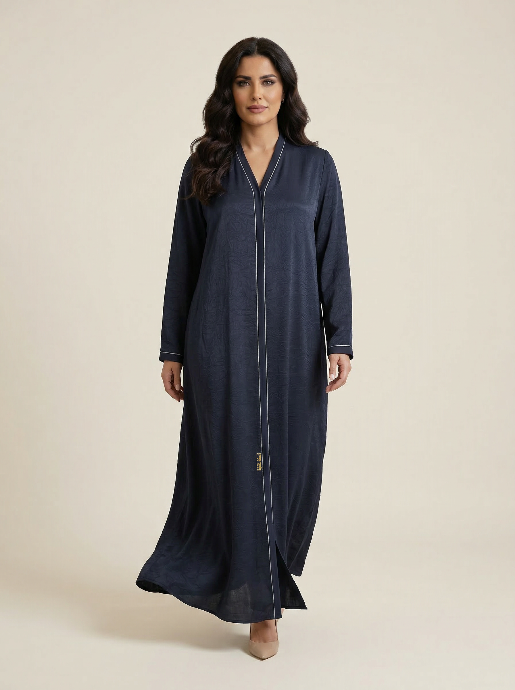Muted Contrast Everyday Abaya  – X348