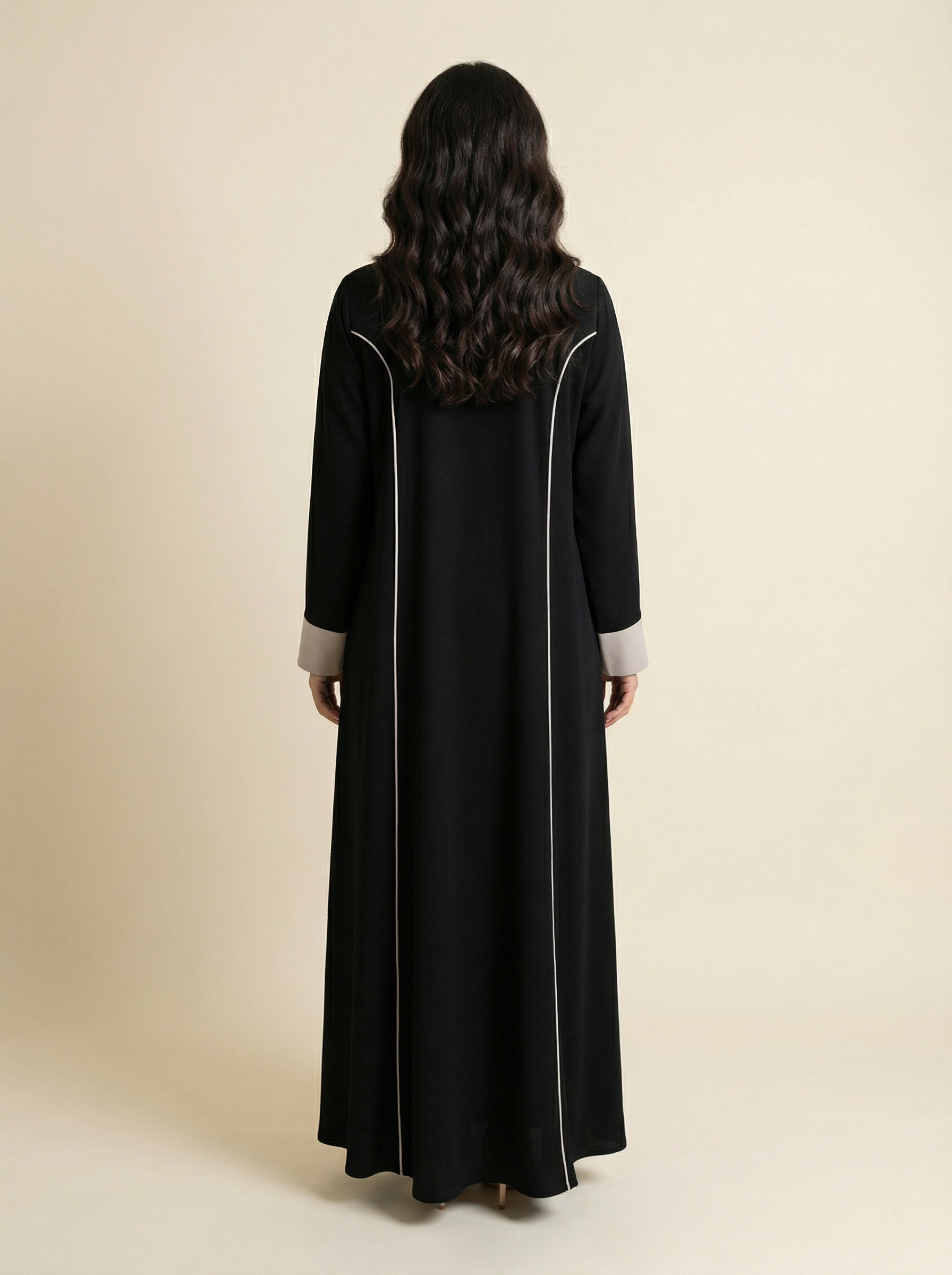 Textured Classic Abaya - B2021
