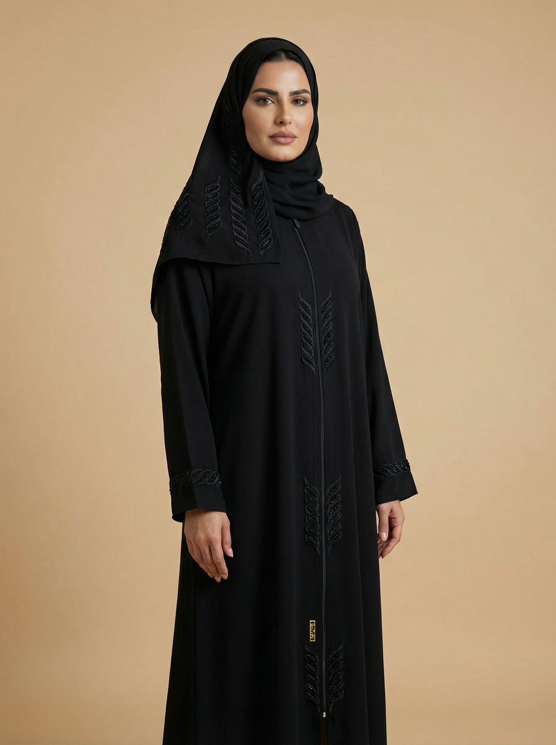 Embroidered Front Everyday Abaya – B219
