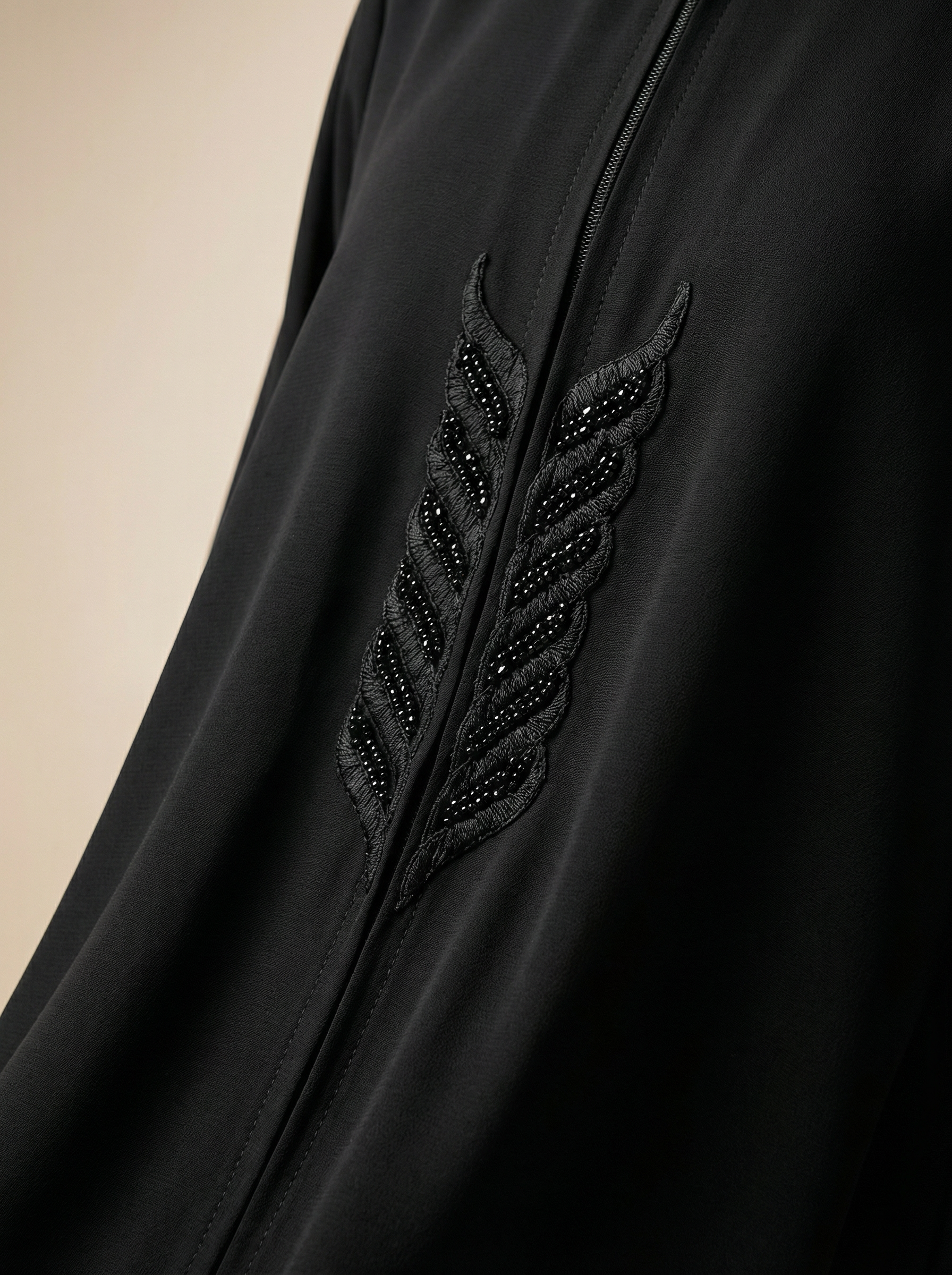 Embroidered Front Everyday Abaya – B219