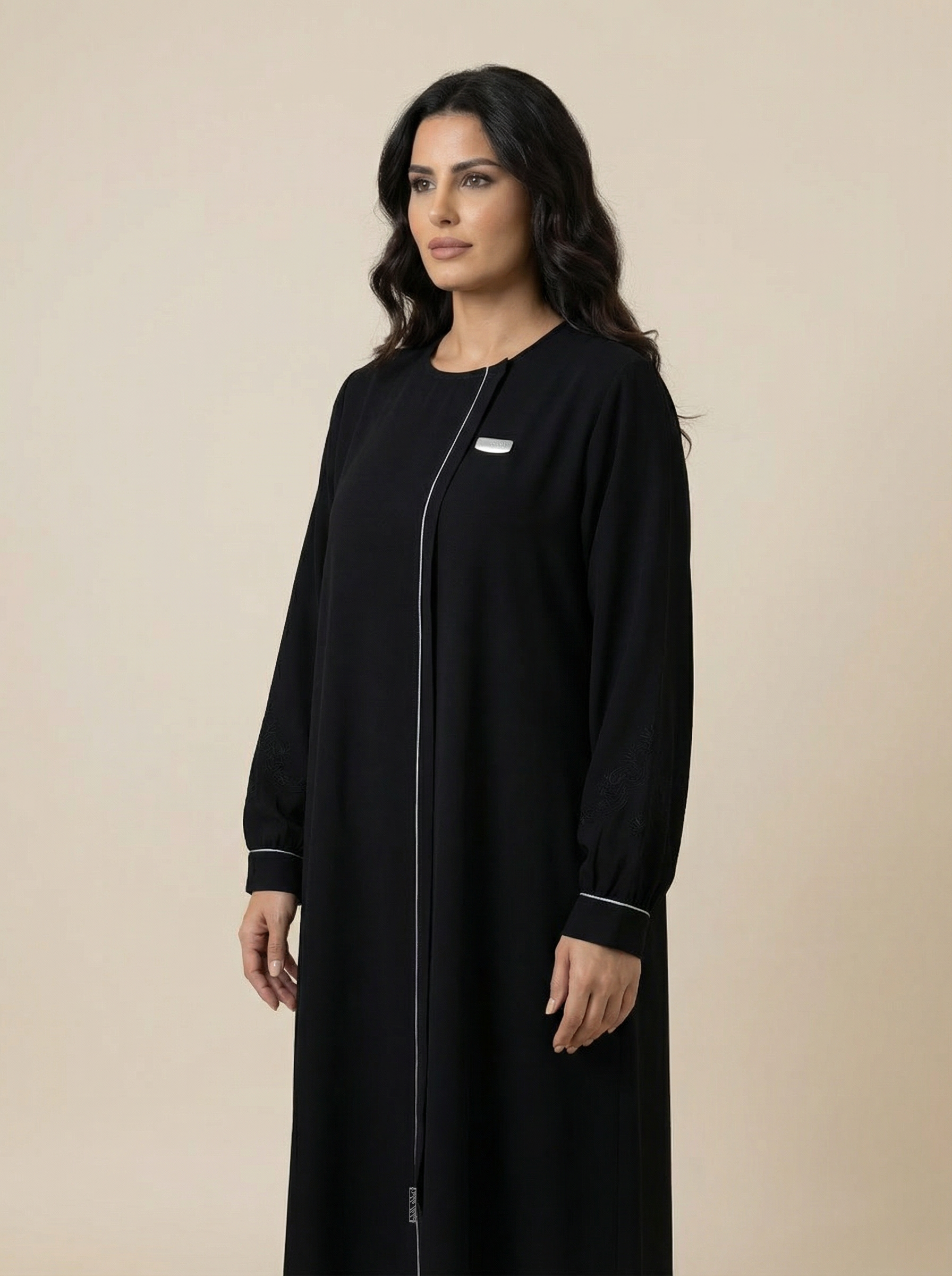 Japanese Crepe Open Abaya – B254