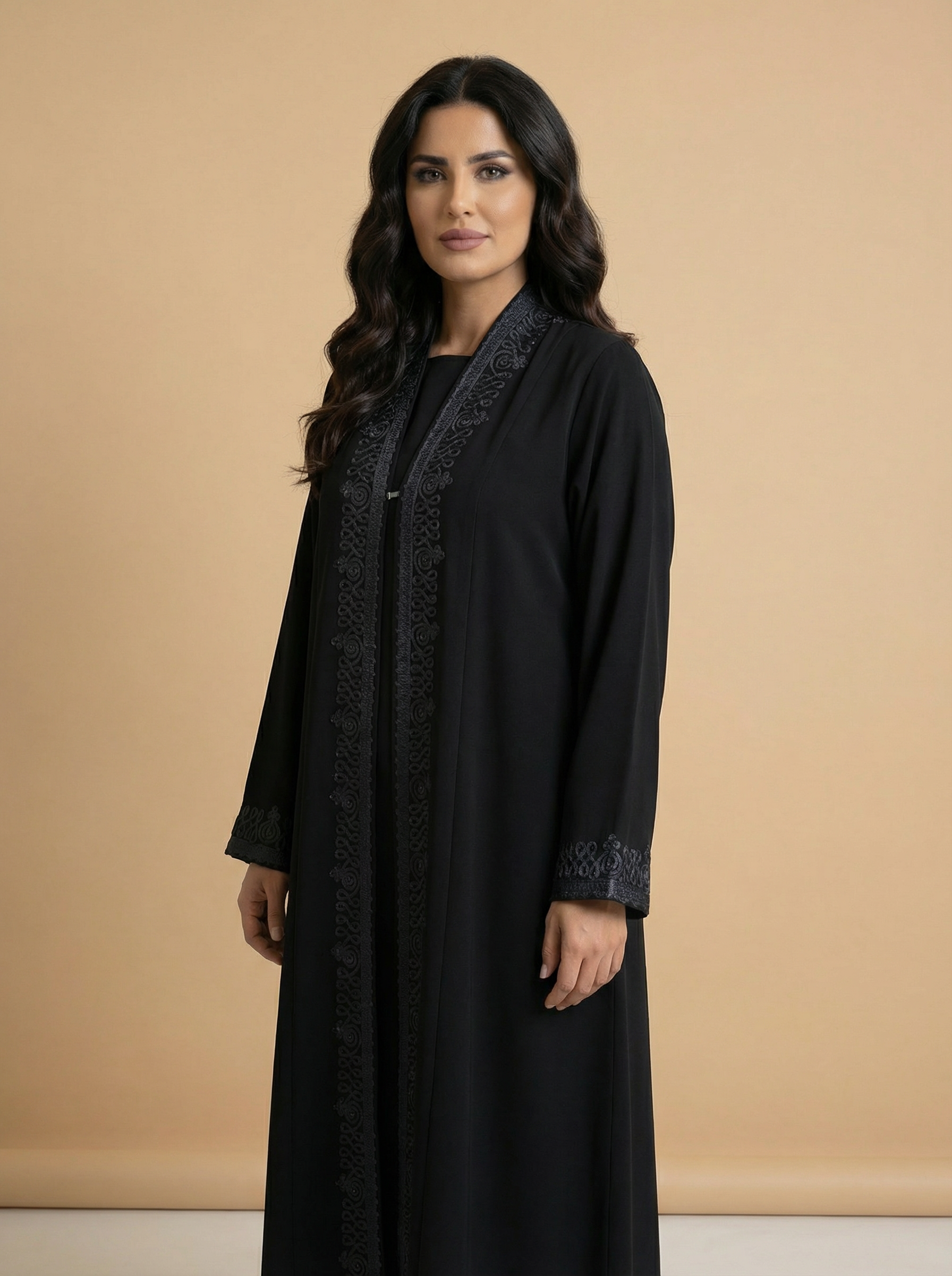 Tailored Crepe Everyday Abaya – B430