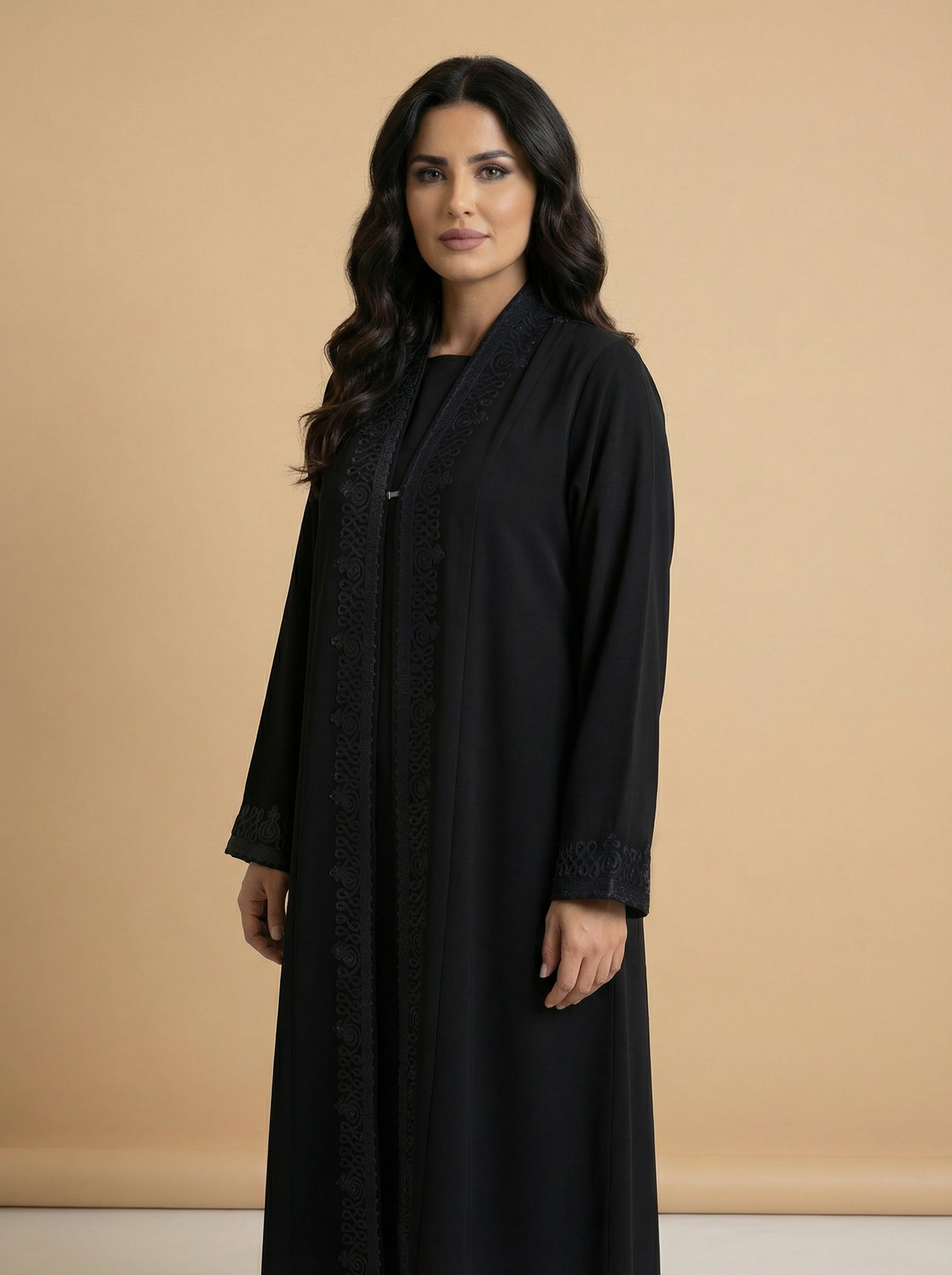 Tailored Crepe Everyday Abaya – B430