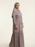 Warm Tone Casual Abaya – B561