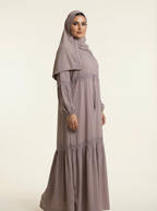 Warm Tone Casual Abaya – B561