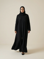 Silk Front Evening Abaya – B764