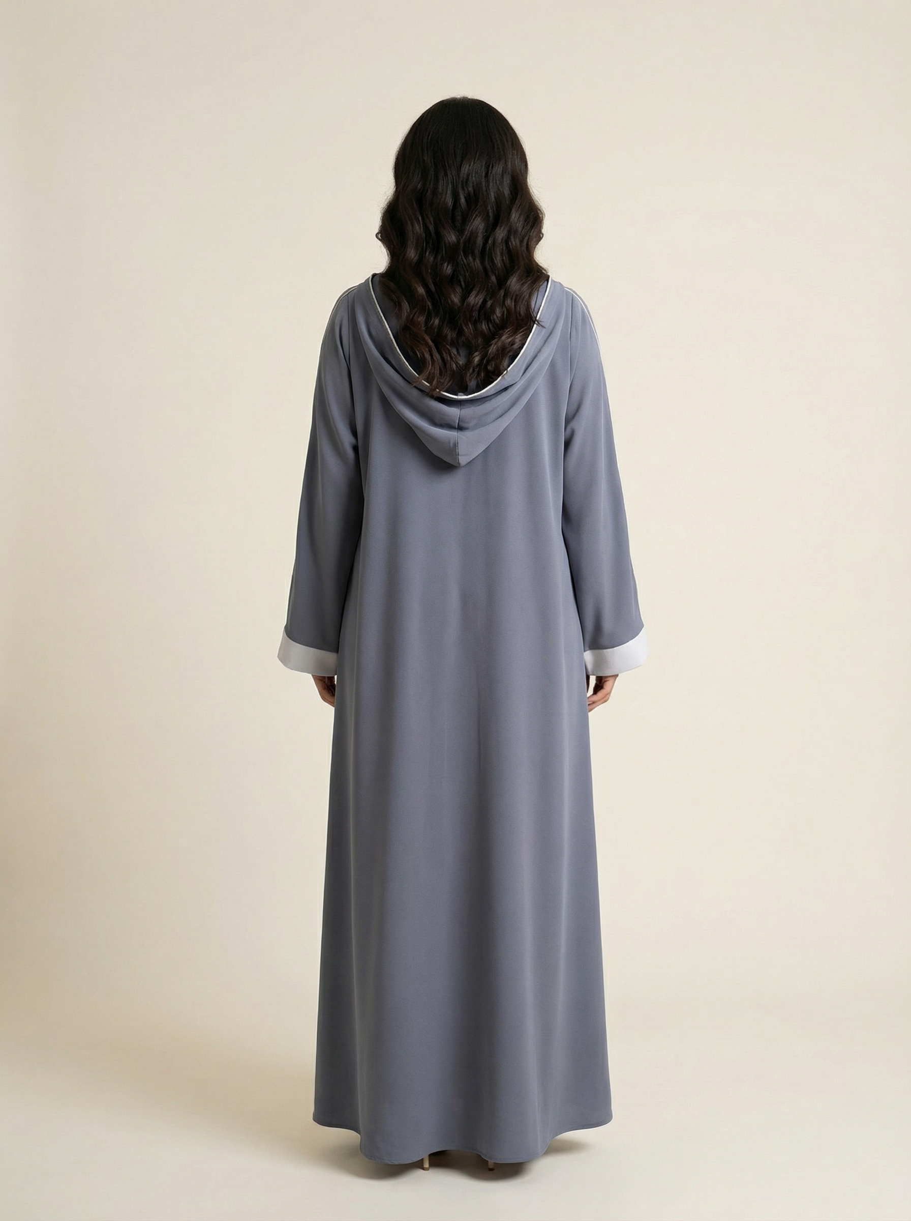 Modern Contrast Everyday Abaya - W369