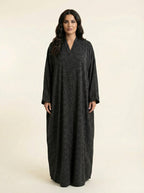 Silk Stripe Classic Abaya – D671