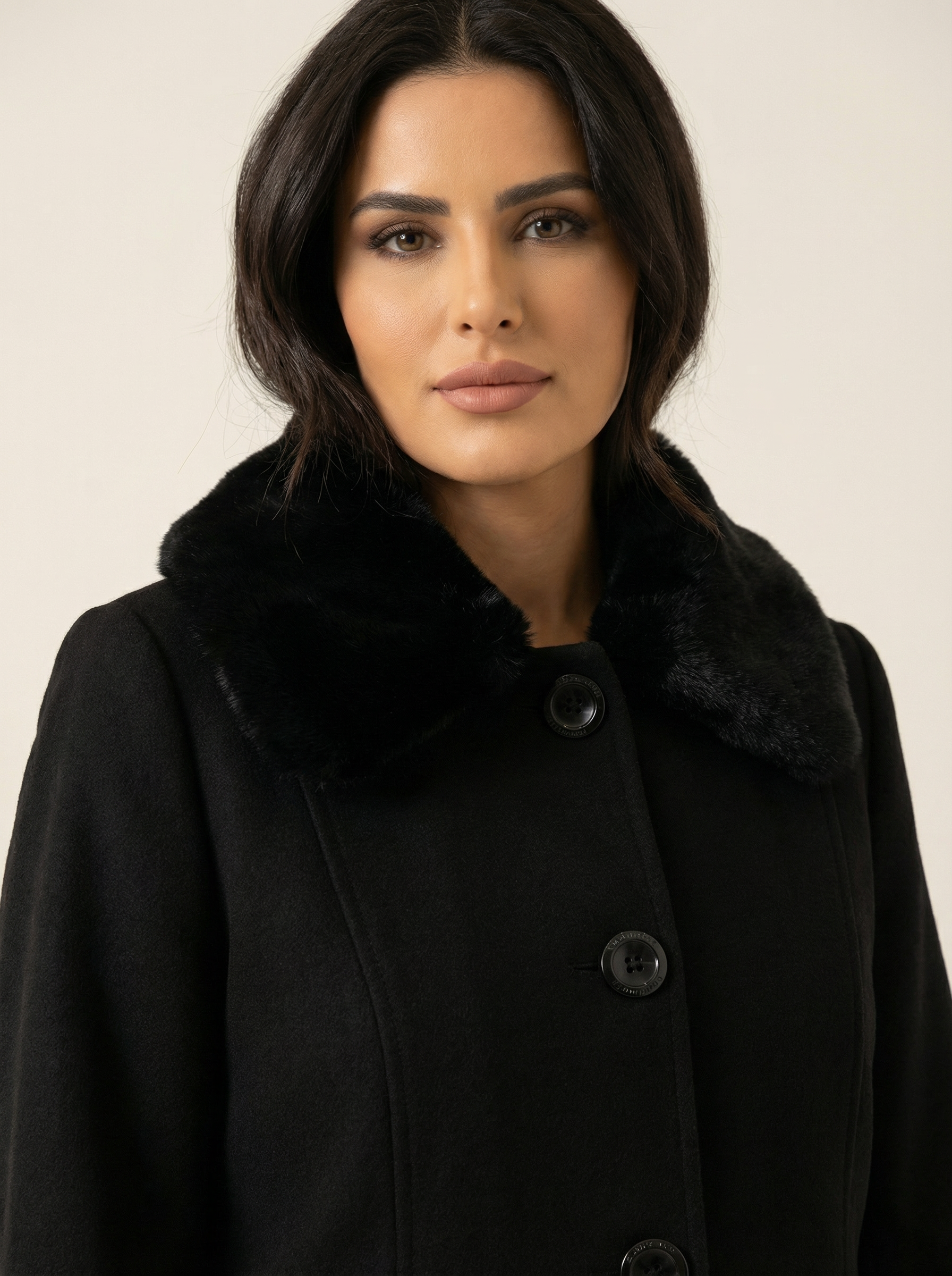 Wool Blend Coat Abaya – 3067