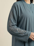 Signature silk classic abaya E641
