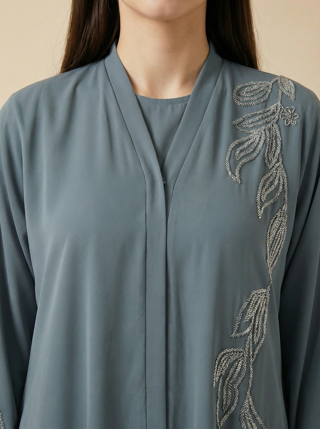 Signature silk classic abaya E641