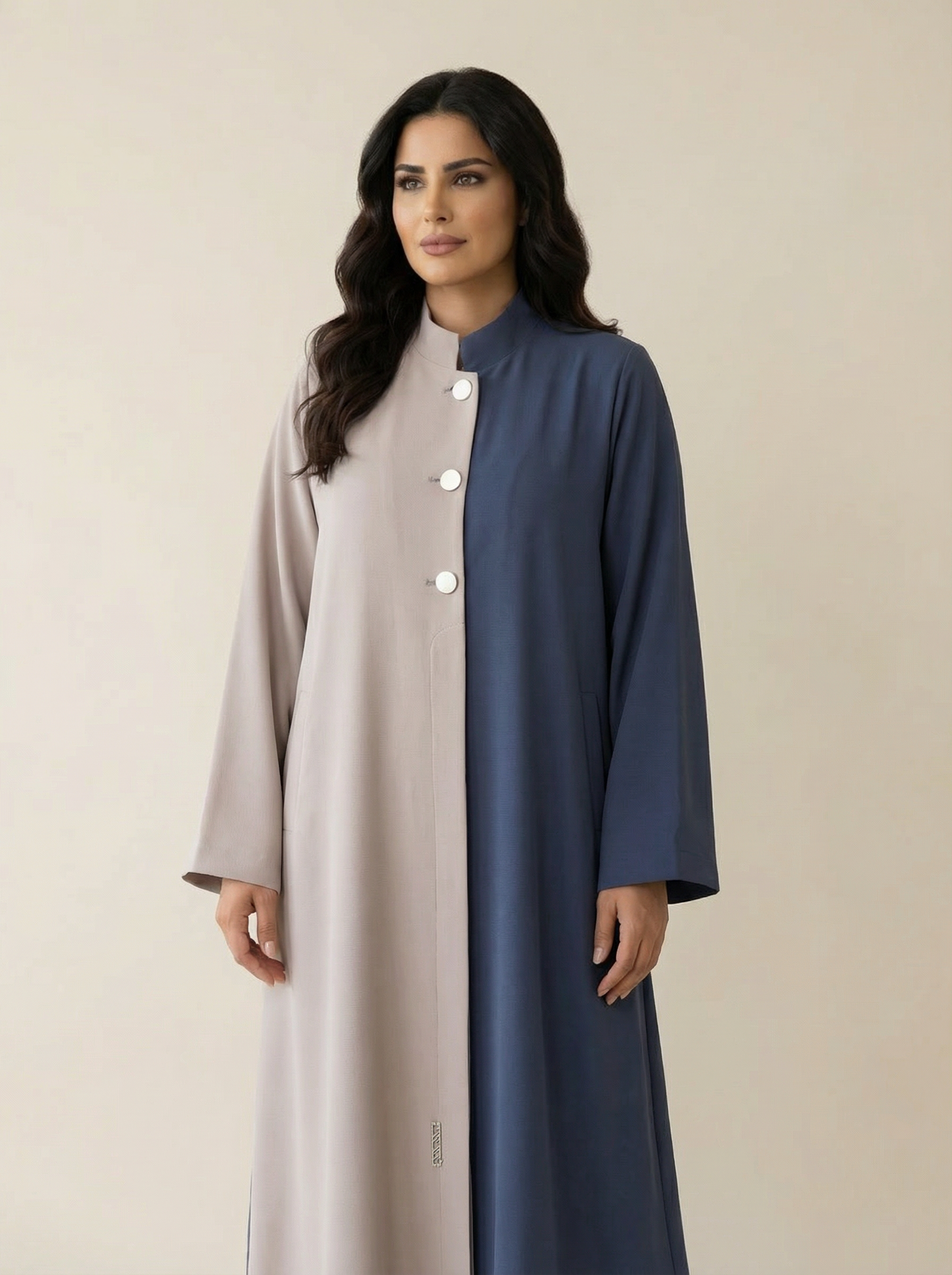 Grain Finish Classic Abaya - B2023