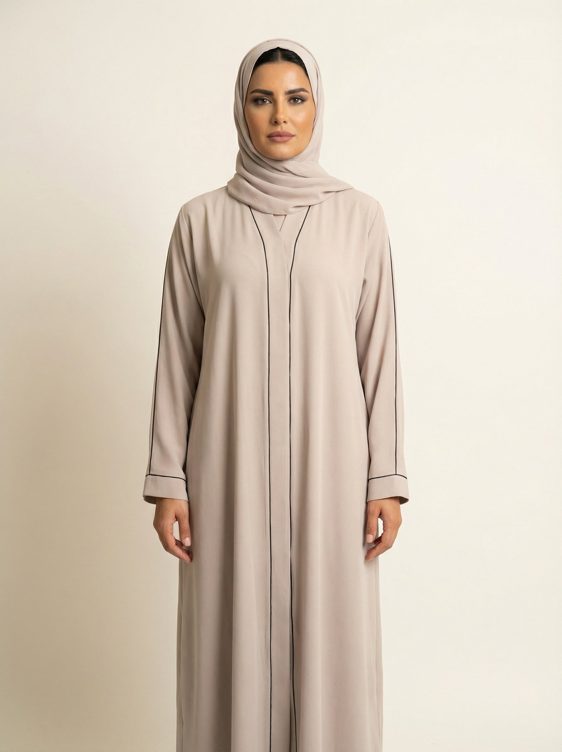 Soft Grain Everyday Abaya – H192