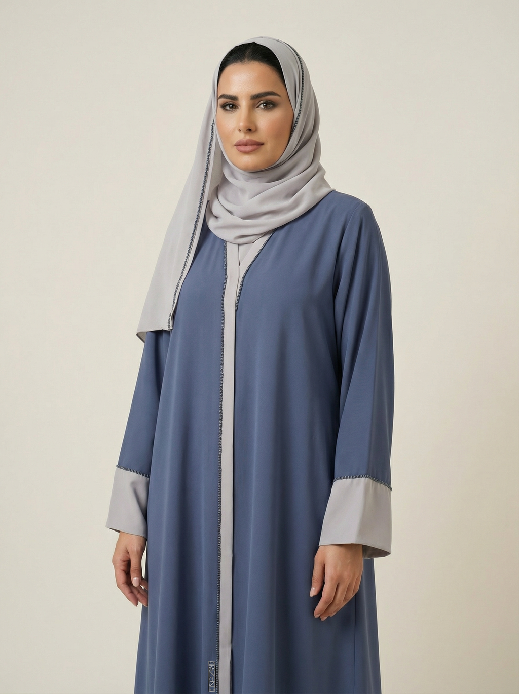 Soft Contrast Everyday Abaya – W350