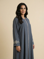 Textured Flow Everyday Abaya – H308