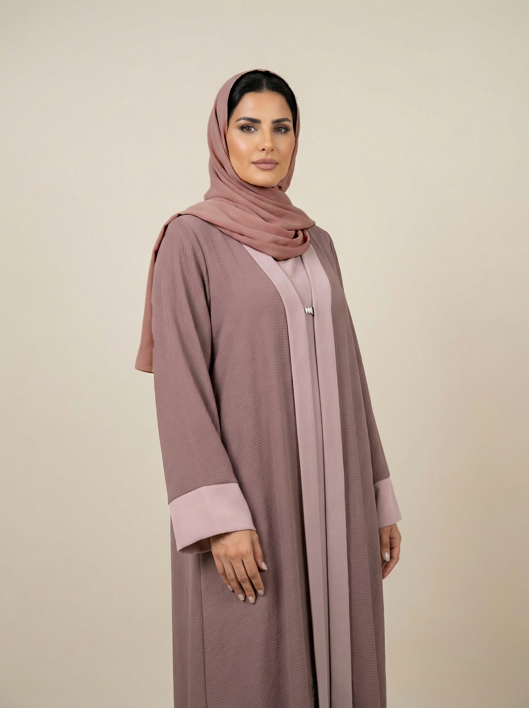Warm Texture Everyday Abaya – H285