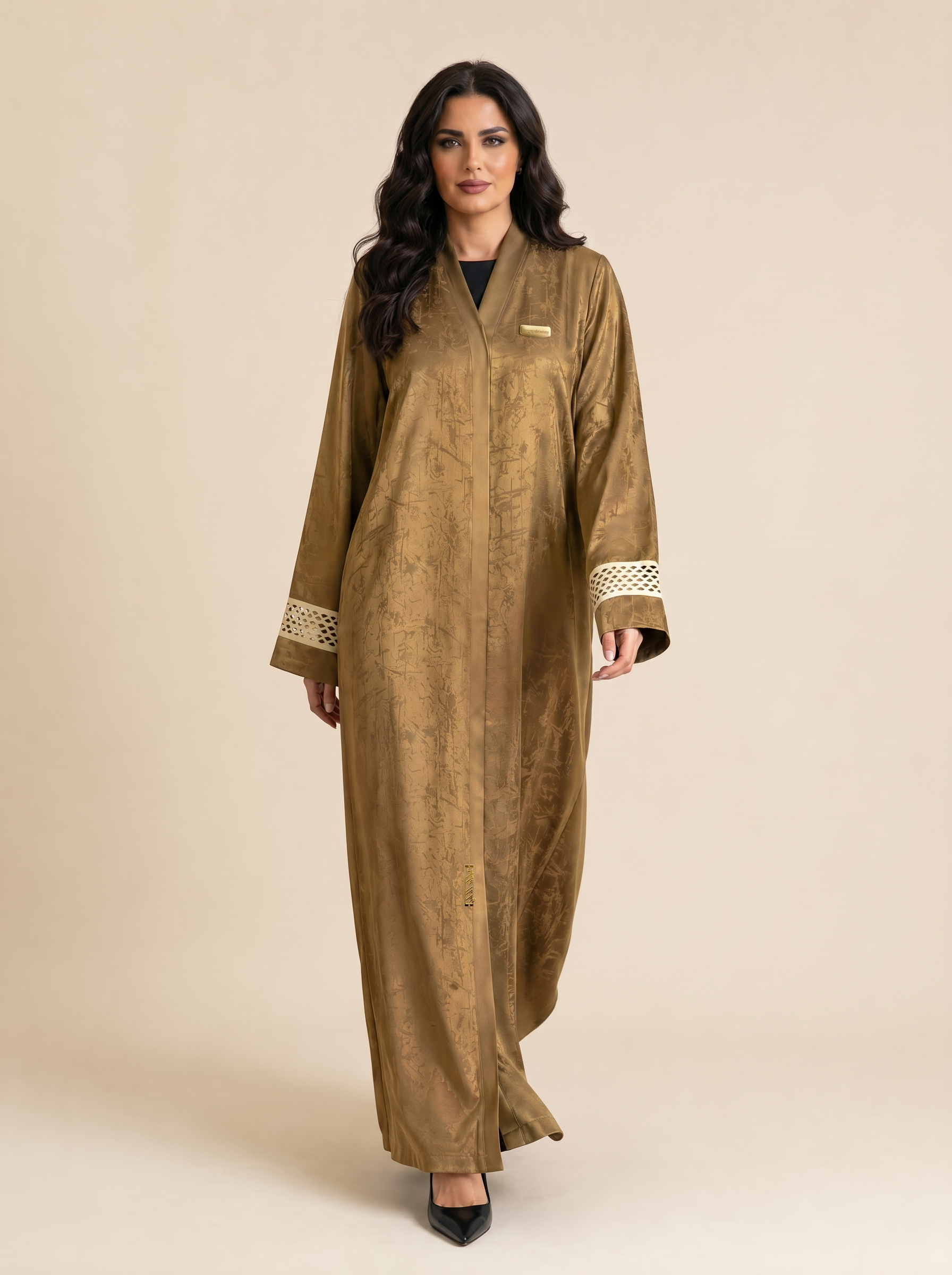 Textured Classic abaya – R328