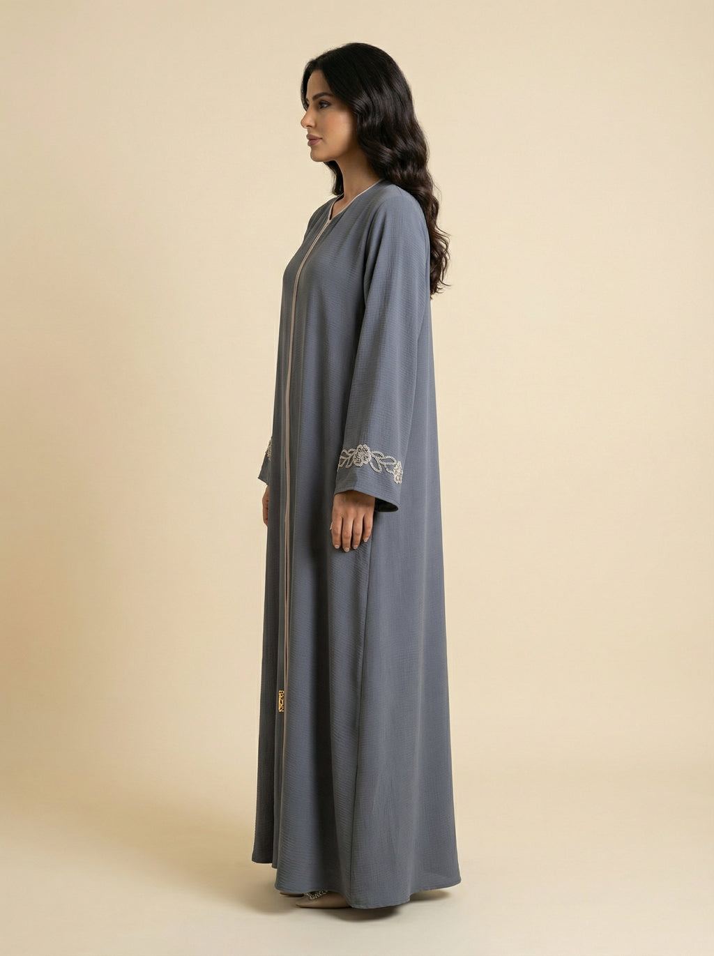 Textured Flow Everyday Abaya – H308