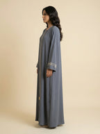 Textured Flow Everyday Abaya – H308