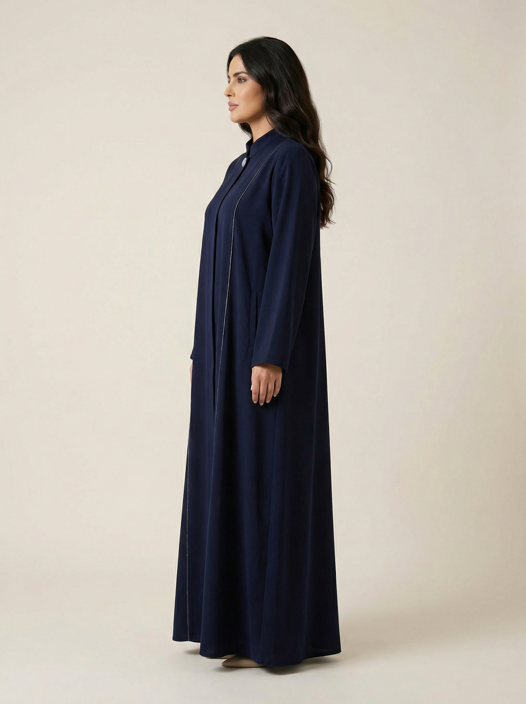 Structured Crepe Abaya – B251