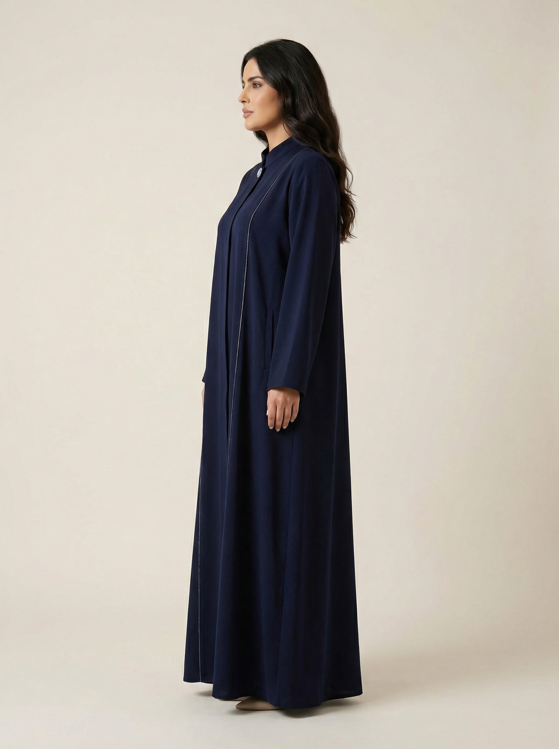 Structured Crepe Abaya – B251