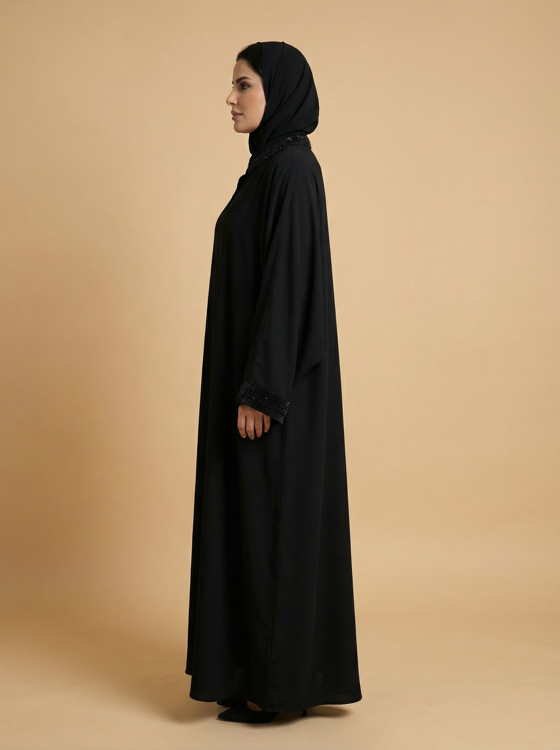 Evening Crepe Classic Abaya – H610