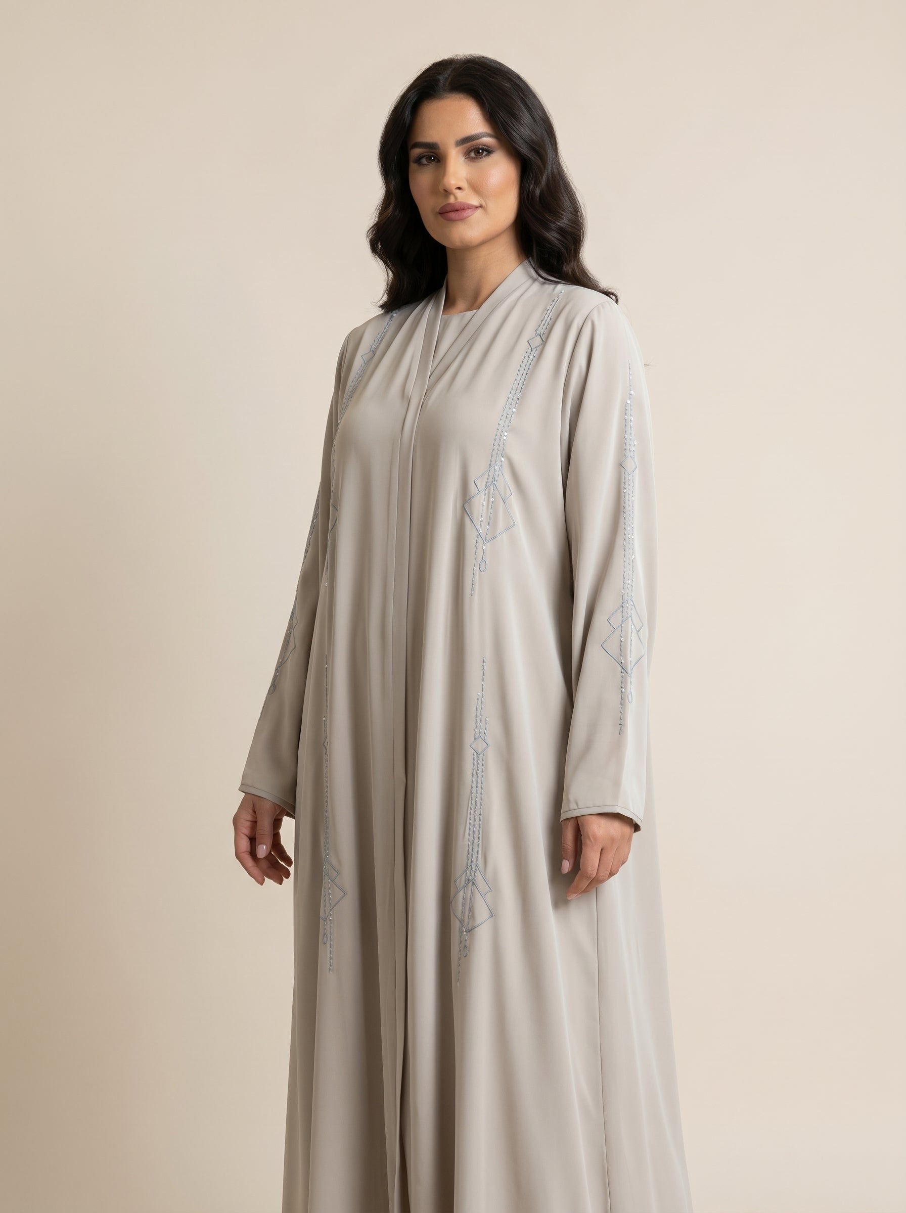 Silk Classic abaya – W390