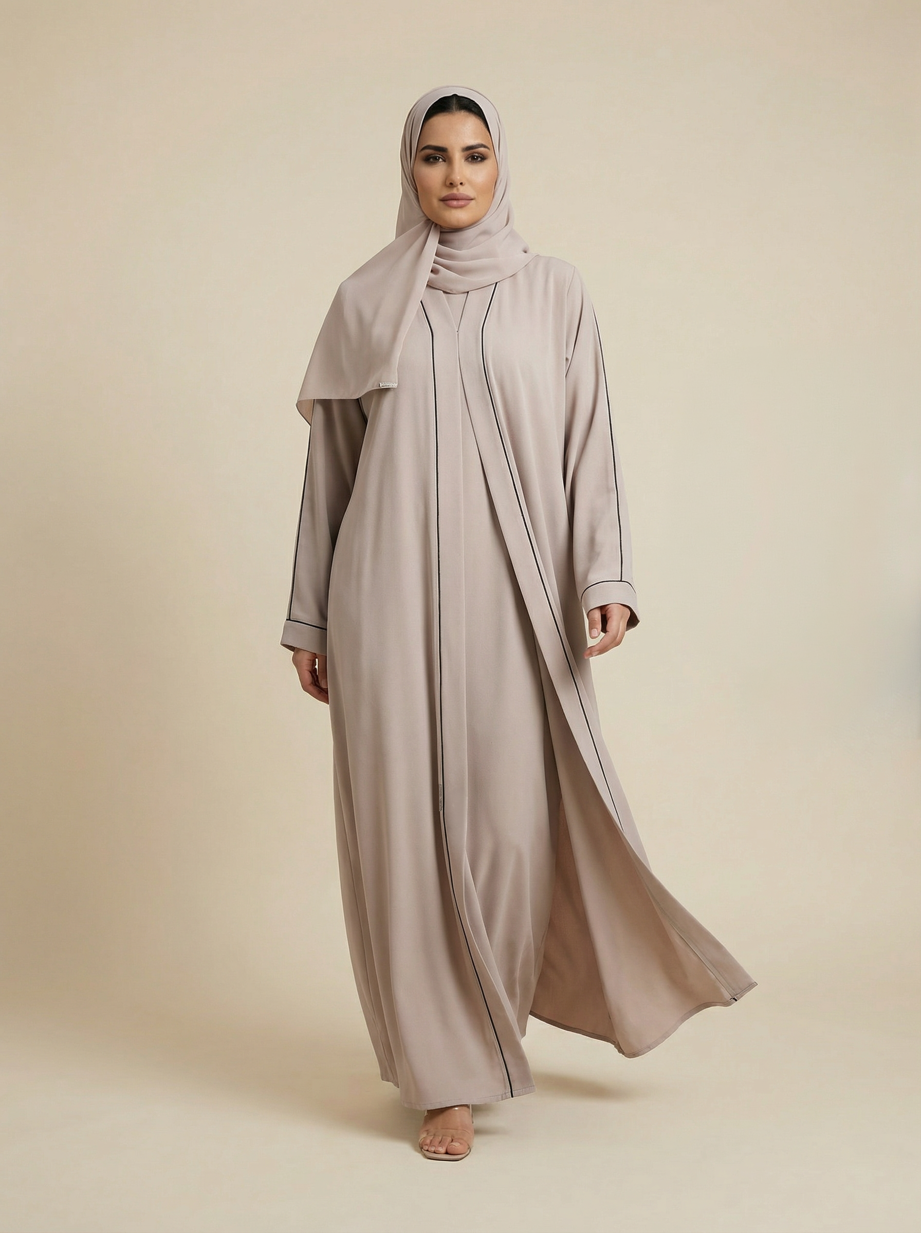 Soft Grain Everyday Abaya – H192